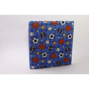 Sports, 3-hole Binder, Blue Cover, Office, School, Scrapbooking, ~ 260128-WH 934